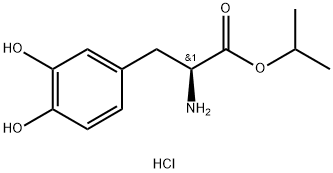 3-hydroxy- L-Tyrosine 1-methylethyl ester, hydrochloride (1:1) 化学構造式