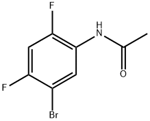N-(5-溴-2,4-二氟-苯基)乙酰胺 结构式