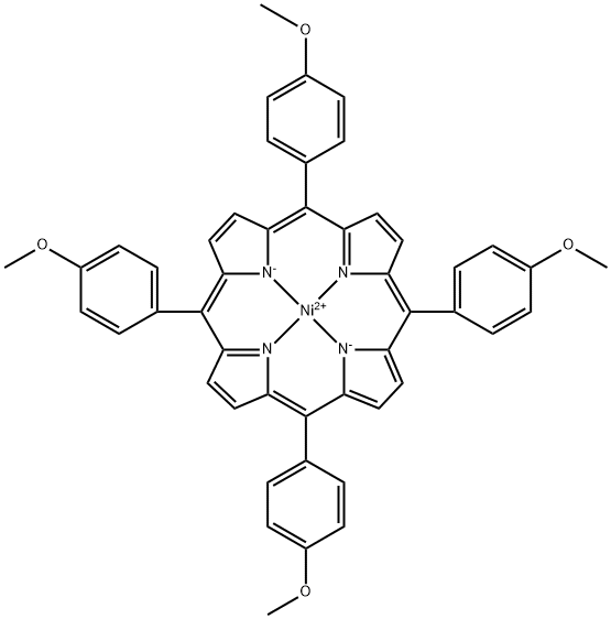 四对甲氧苯基卟啉镍(II) 结构式