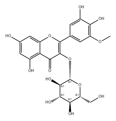 Laricitrin 3-O-glucoside Struktur