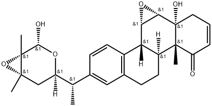 (22R,24S,25S,26R)-6α,7α:22,26:24,25-Triepoxy-5,26-dihydroxy-D(17a)-homo-18-nor-5α-ergosta-2,13,15,17-tetren-1-one Struktur