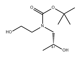 (2-Hydroxy-ethyl)-(2-hydroxy-propyl)-carbamic acid tert-butyl ester Structure