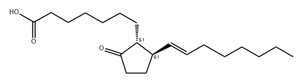 11,15-bisdeoxyprostaglandin E1 化学構造式