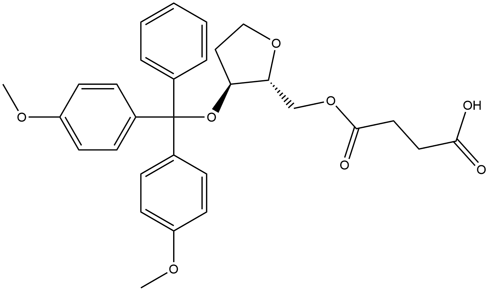 401813-09-0 D-erythro-Pentitol, 1,4-anhydro-3-O-[bis(4-methoxyphenyl)phenylmethyl]-2-deoxy-, hydrogen butanedioate (9CI)