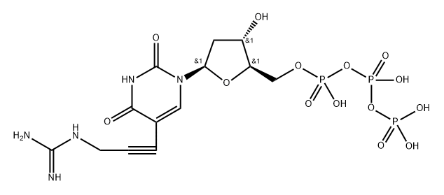 5-?[3-?[(Aminoiminomethyl)?amino]?-?1-?propynyl]?-?2'-?deoxy-uridine 5'-?(tetrahydrogen triphosphate)?|