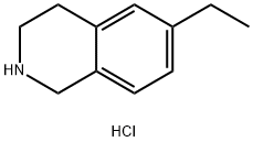 6-Ethyl-1,2,3,4-tetrahydro-isoquinoline.HCl salt 结构式