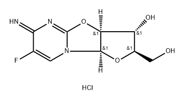 5-fluoro-2,2'-cyclocytidine Structure