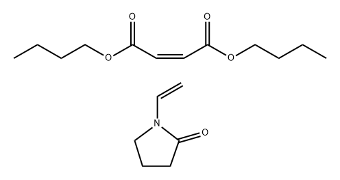 2-Butenedioic acid (2Z)-, dibutyl ester, polymer with 1-ethenyl-2-pyrrolidinone Structure