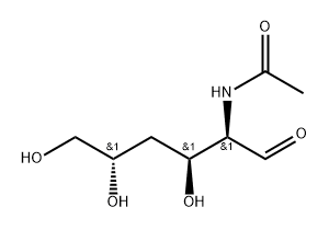 2-Acetamido-2,4-dideoxy-D-xylo-hexose 结构式