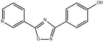 4-[5-(吡啶-3-基)-1,2,4-噁二唑-3-基]苯酚, 40678-80-6, 结构式