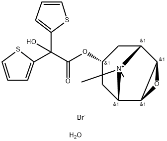 噻托溴铵一水合物 结构式