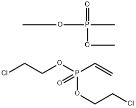 Phosphonic acid, ethenyl-, bis(2-chloroethyl) ester, polymer with dimethyl methylphosphonate|