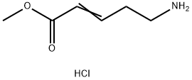 methyl 5-aminopent-3-enoate hydrochloride 结构式