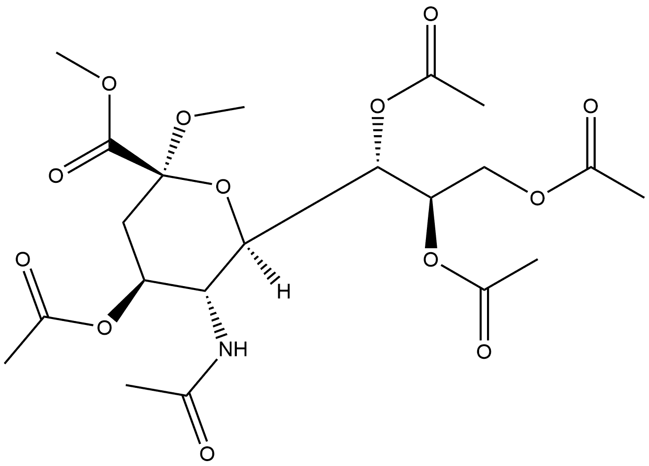 β-Neuraminic acid, N-acetyl-2-O-methyl-, methyl ester, 4,7,8,9-tetraacetate