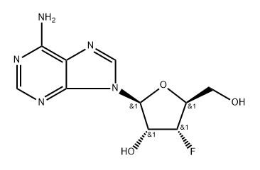 3'-Deoxy-3'-fluoroadenosine Struktur