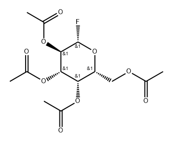 2,3,4,6-tetra-O-acetyl-β-galactopyranosyl fluoride Struktur