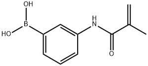 ［３-［（２-メチル-１-オキソ-２-プロペニル）アミノ］フェニル］-ホウ酸ホモポリマー  化学構造式