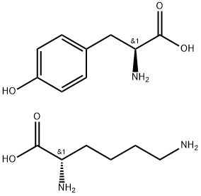 ポリ(LYS, TYR) 臭化水素酸塩 化学構造式