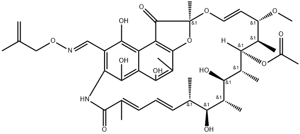 3-[(2-Methyl-2-propenyl)oxyiminomethyl]rifamycin SV Structure