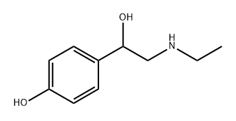 α-[(Ethylamino)methyl]-p-hydroxybenzyl alcohol Struktur
