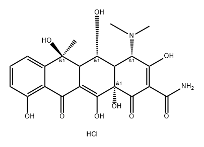 Oxytetracycline hydrochloride Structure