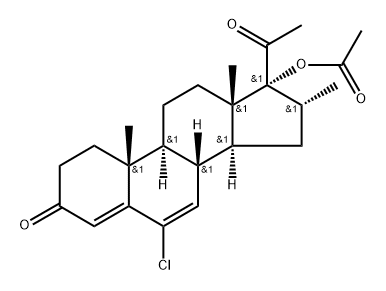 氯美孕酮, 424-89-5, 结构式