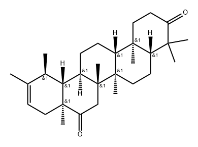 (18α,19α)-Urs-20-ene-3,16-dione Struktur