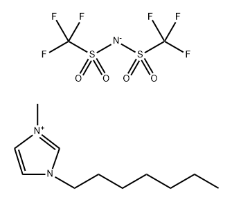 1-庚基-3-甲基咪唑双(三氟甲烷磺酰)亚胺盐,425382-14-5,结构式