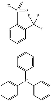 triphenylsulfanium 2-(trifluoromethyl)benzene-1-sulfonate Structure