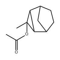 Tricyclo[3.2.1.02,4]octan-3-ol, 3-methyl-, acetate, (1-alpha-,2-ba-,3-ba-,4-ba-,5-alpha-)- (9CI) 结构式