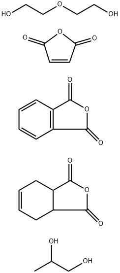 Propyleneglycol,polymer with maleic anhydride,phthalic anhydride,3a,4,7,7a-tetrahydro-1,3-dioxo-2-oxaindan and 3-oxa-1,5-pentanediol|丙二醇与顺丁烯二酸酐、邻苯二甲酸酐、3A,4,7,7A-四氢-1,2-二氧-2-氧杂茚和3-氧杂-1,5-戊二醇的聚合物