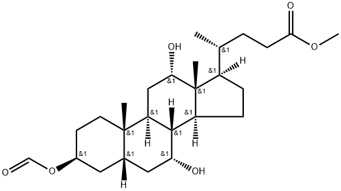 (3β,5β,7α,12α)-3-(ForMyloxy)-7,12-dihydroxycholan-24-oic Acid Methyl Ester, 42921-40-4, 结构式