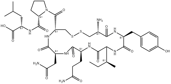 oxytocin, des-GlyNH2(9)- 化学構造式
