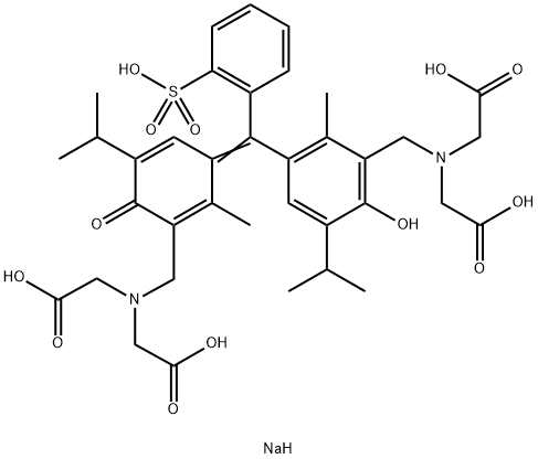 METHYLTHYMOL BLUE, PENTASODIUM SALT, PURE, 96 Structure