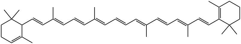 .beta.,.epsilon.-Carotene Structure