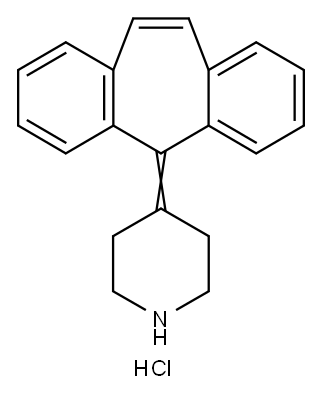 去甲基赛庚啶盐酸盐 标准品, 4331-45-7, 结构式