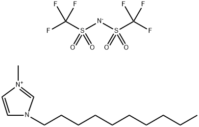 1-DECYL-3-METHYLIMIDAZOLIUM BIS(TRIFLUOROMETHYLSULFONYL)IMIDE Struktur