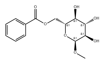 α-D-Glucopyranoside, methyl, 6-benzoate Struktur