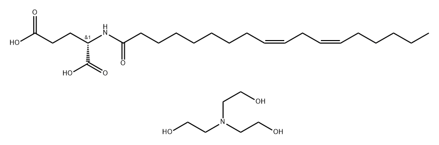 TEA-linoleoyl glutamate Structure