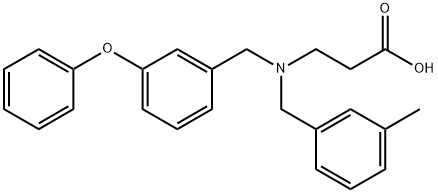 β-Alanine, N-[(3-methylphenyl)methyl]-N-[(3-phenoxyphenyl)methyl]- Structure