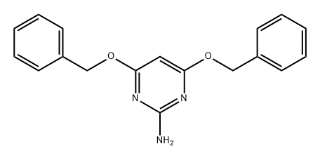 4,6-bis(benzyloxy)pyrimidin-2-amine 结构式