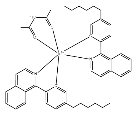 Bis[(4-n-hexylphenyl)isoquinoline](acetylacetonate)iridium (III)|HEX-IR(PIQ)2(ACAC)