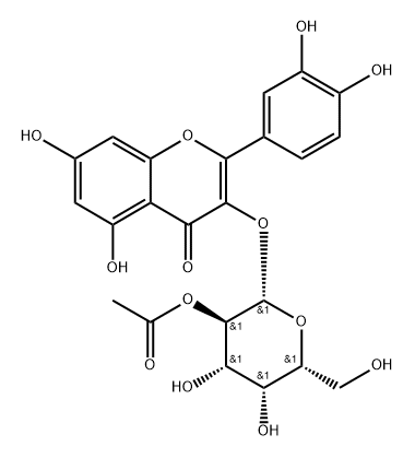 2"-乙酰金丝桃苷, 439266-62-3, 结构式