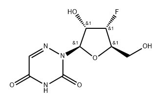 3'-Deoxy-3'-fluoro-6-azauridine Structure