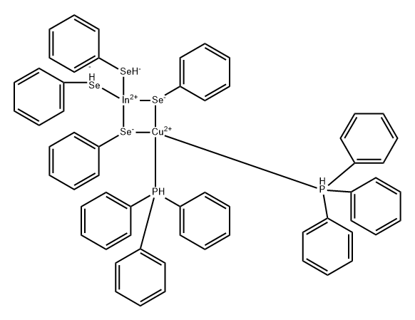 INDIUM COPPER BIS(TRIPHENYLSELENATE)TRIPHENYLPHOSPHINE COMPLEX Structure