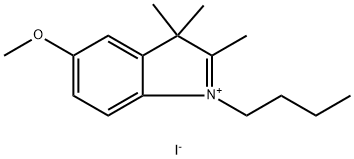 1-butyl-5-methoxy-2,3,3-trimethyl-3H-indol-1-ium iodide Structure