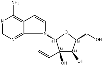 7H-Pyrrolo[2,3-d]pyrimidin-4-amine, 7-(2-C-ethenyl-β-D-ribofuranosyl)- Structure