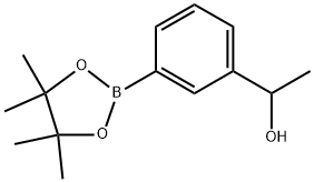 Benzenemethanol, α-methyl-3-(4,4,5,5-tetramethyl-1,3,2-dioxaborolan-2-yl)- Structure