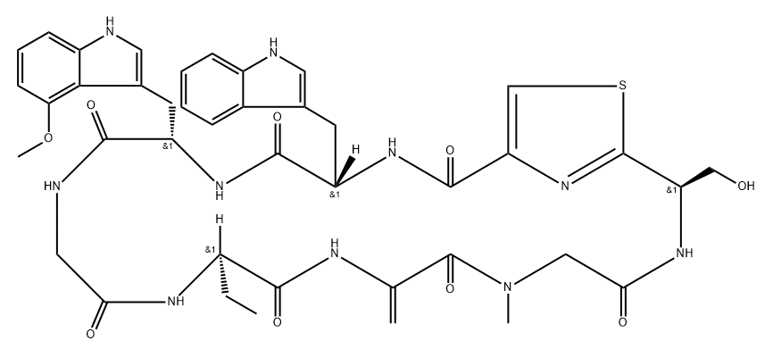 原囊菌素 G, 444300-75-8, 结构式