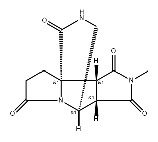 6H-4,8a-(Methaniminomethano)pyrrolo[3,4-a]
pyrrolizine-1,3,6,9(2H,4H)-tetrone, tetrahydro-
2-methyl-, (3aR,4S,8aR,8bS)-rel- Structure